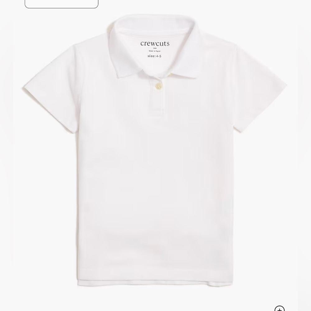 J.Crew Kids' piqué polo in white